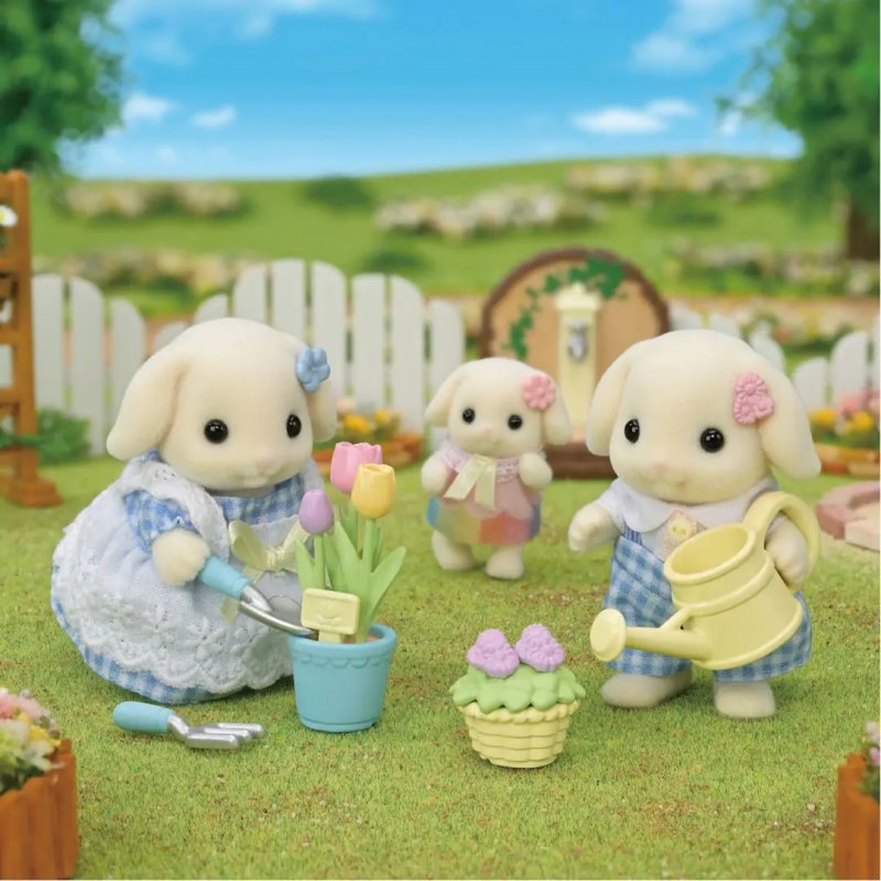 Sylvanian Families - Flower Garden Set - Flora Rabbit Brother & Sister (5736)