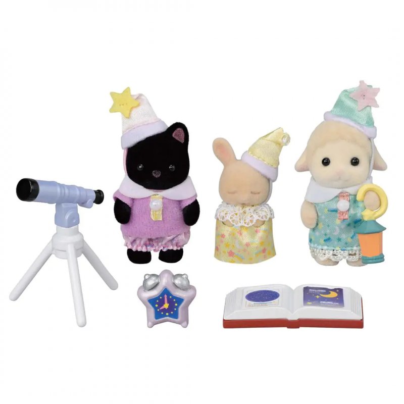 Sylvanian Families Le trio des bébés pyjama party