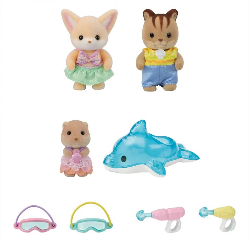 Sylvanian Families - Kindergarten Friends - Wading Pool Trio (5749)
