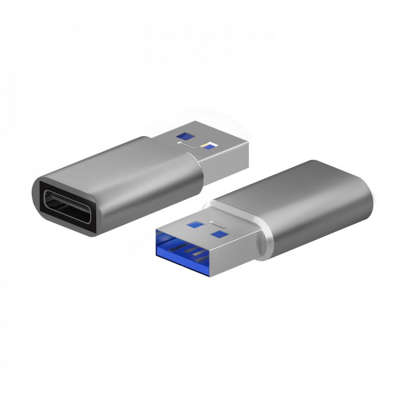 MINI ADAPTADOR AISENS USB 3.2 GEN2 USB 2.03A USB-C/H-A/M GRIS