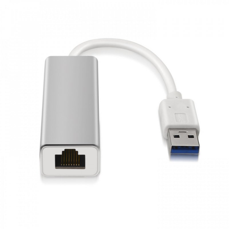 AISENS A106-0049 changeur de genre de câble RJ-45 USB 2.0 Type-A Argent, Blanc