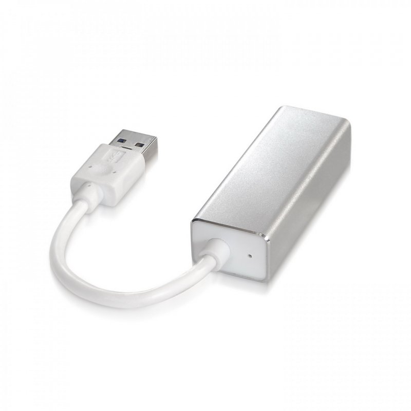 AISENS A106-0049 changeur de genre de câble RJ-45 USB 2.0 Type-A Argent, Blanc