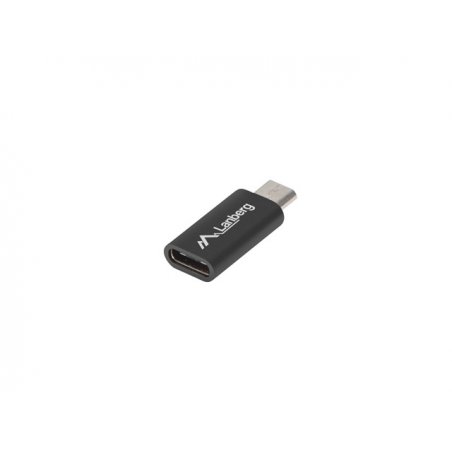 Lanberg AD-UC-UM-01 changeur de genre de câble Micro-USB 2.0 Type B USB 2.0 Type C Noir