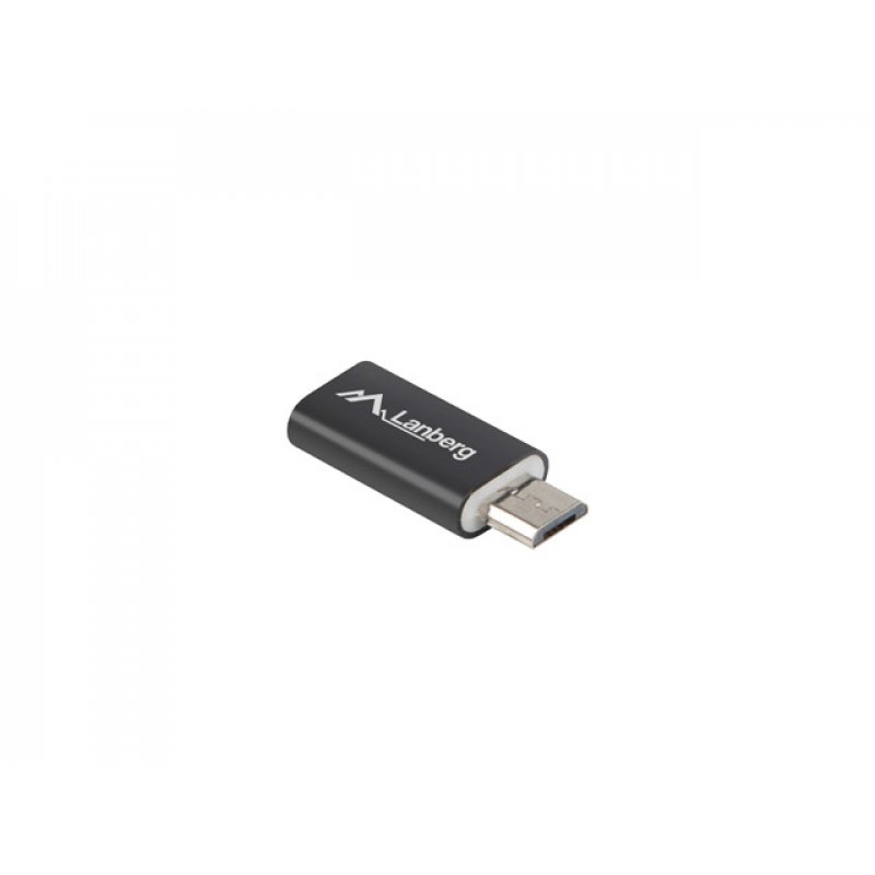 Lanberg AD-UC-UM-01 changeur de genre de câble Micro-USB 2.0 Type B USB 2.0 Type C Noir