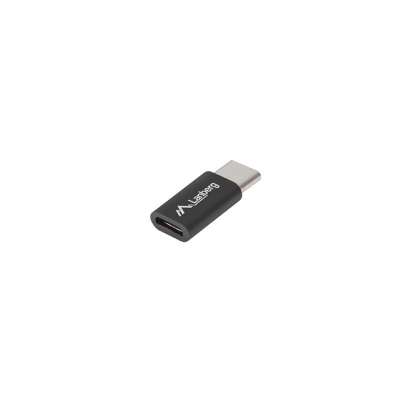 ADAPTADOR LANBERG USB 2.0 TIPO-C MACHO/MICRO-B HEMBRA NEGRO