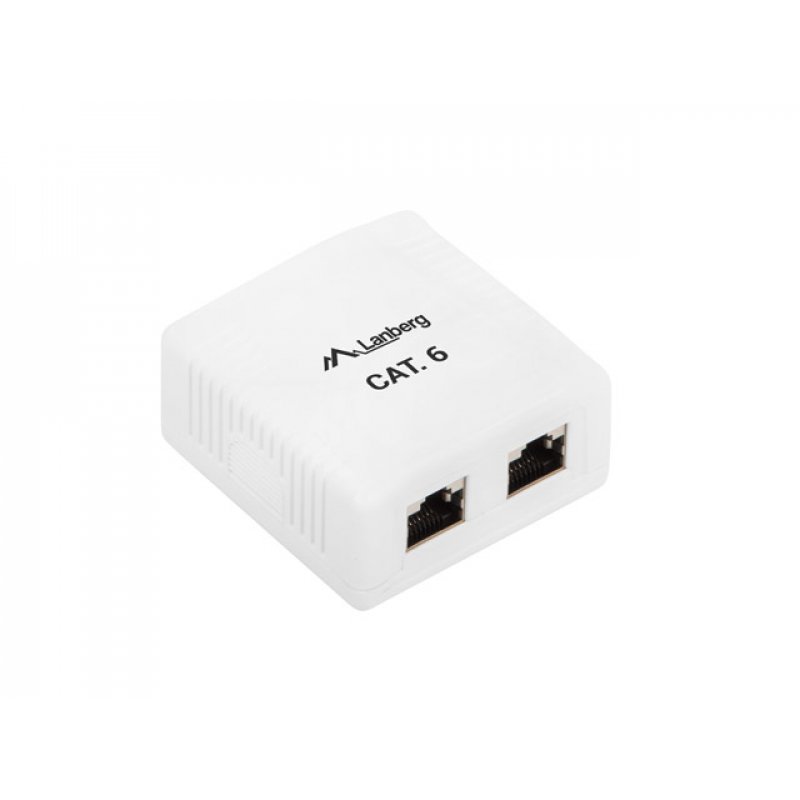 Lanberg OS6-0002-W changeur de genre de câble 2 x RJ-45 Blanc