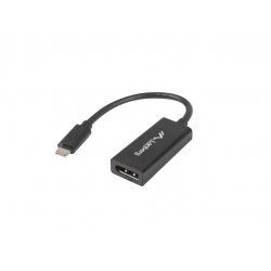 Lanberg AD-UC-DP-01 video cable adapter 0.15 m USB Type-C DisplayPort Black