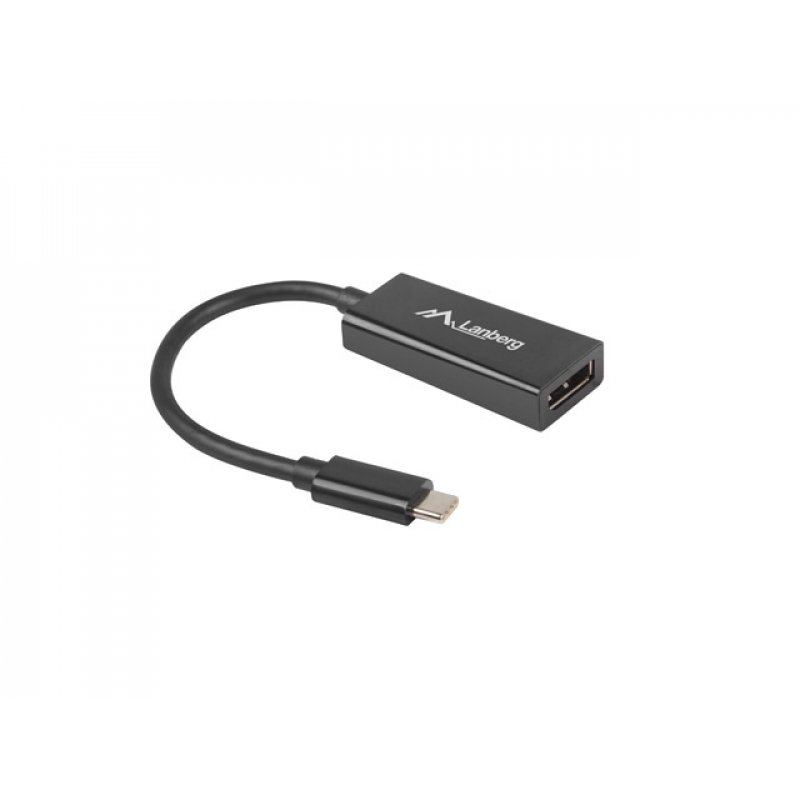 ADAPTADOR USB LANBERG USB-C M 3.1 A DISPLAYPORT H 15CM NEGRO