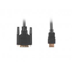 Lanberg CA-HDDV-10CC-0005-BK video cable adapter 0.5 m HDMI Type A (Standard) DVI-D Black