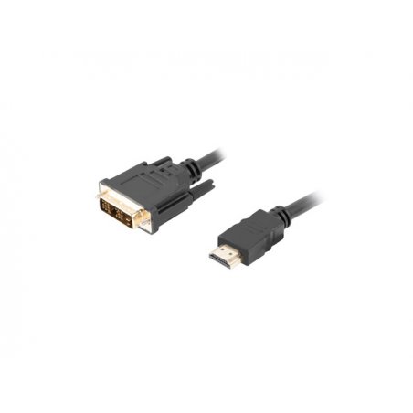 CABLE HDMI LANBERG MACHO/DVI-D 18 1 MACHO SINGLE LINK 3M NEGRO