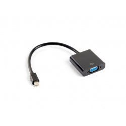 STOCKJBE1 - Lanberg AD-0006-BK câble vidéo et adaptateur 0,2 m VGA (D-Sub) Mini DisplayPort Noir