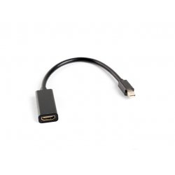 Lanberg AD-0005-BK câble vidéo et adaptateur 0,2 m Mini DisplayPort HDMI Type A (Standard) Noir