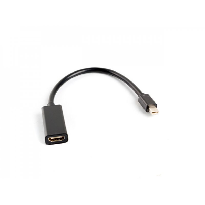 Lanberg AD-0005-BK câble vidéo et adaptateur 0,2 m Mini DisplayPort HDMI Type A (Standard) Noir
