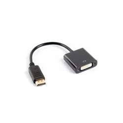 Lanberg AD-0007-BK câble vidéo et adaptateur 0,1 m DisplayPort DVI-D Noir
