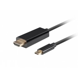 Lanberg CA-CMHD-10CU-0010-BK video cable adapter 1 m USB Type-C HDMI Black