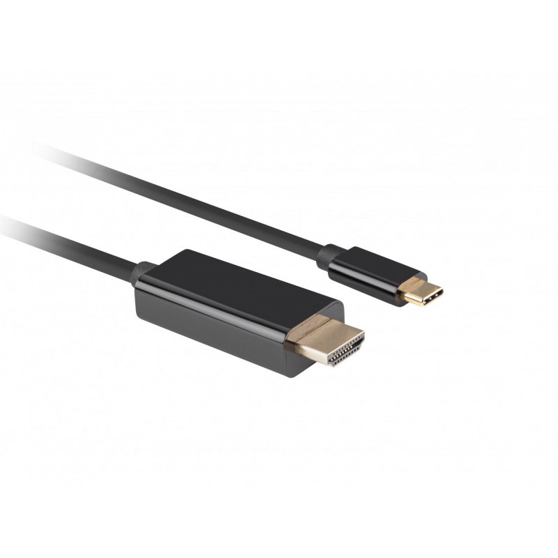 CABLE USB-C A HDMI LANBERG MACHO/MACHO 4K 60HZ 3M NEGRO