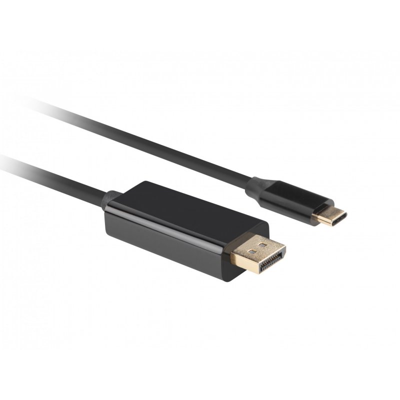 Lanberg CA-CMDP-10CU-0010-BK câble vidéo et adaptateur 1 m USB Type-C DisplayPort Noir