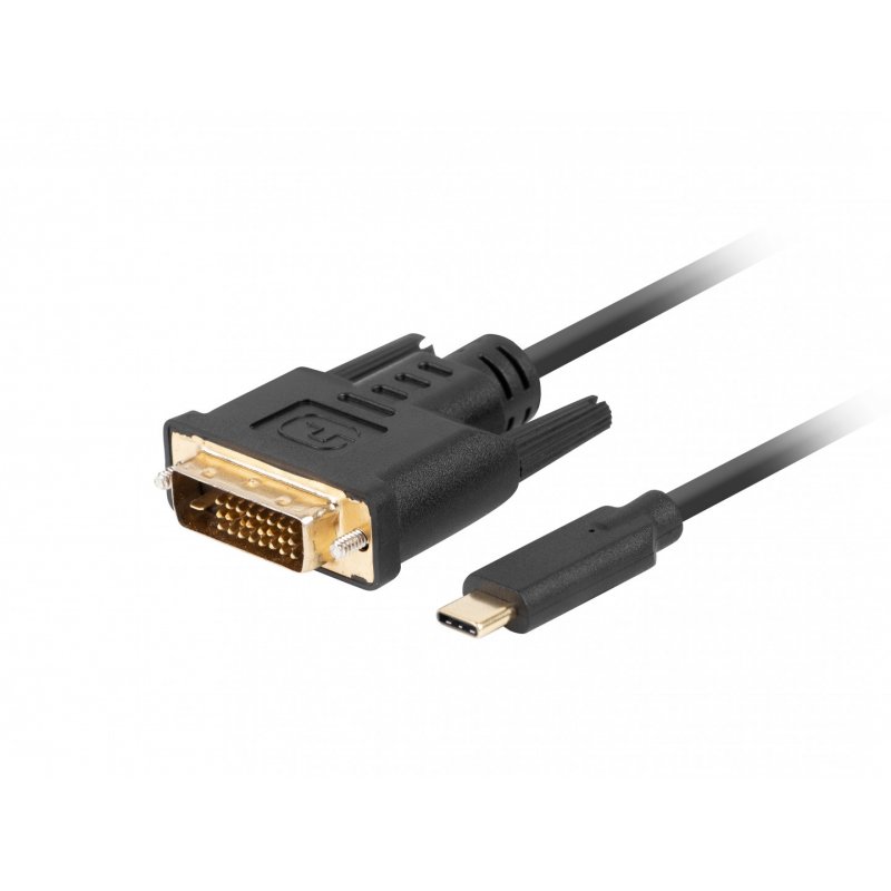 Lanberg CA-CMDV-10CU-0018-BK câble vidéo et adaptateur 1,8 m USB Type-C DVI-D Noir