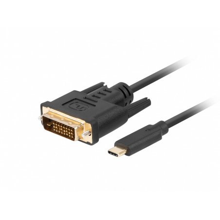 Lanberg CA-CMDV-10CU-0018-BK câble vidéo et adaptateur 1,8 m USB Type-C DVI-D Noir