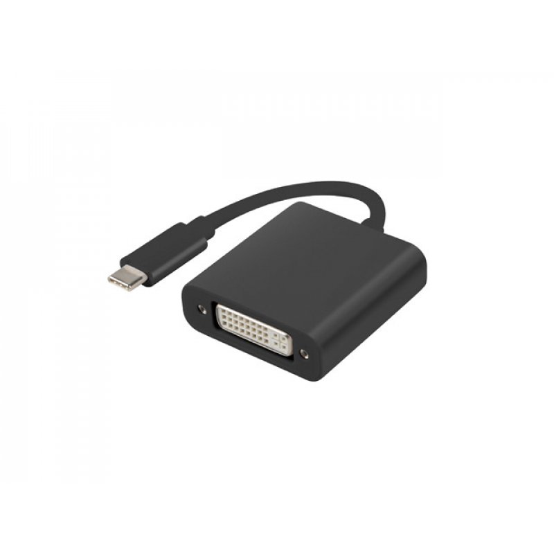 ADAPTADOR USB LANBERG USB-C M 3.1 A DVI-I H (24 5) DUAL LINK 15CM NEGRO