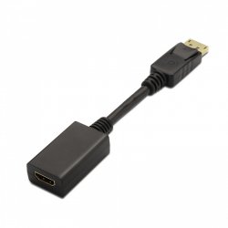AISENS A125-0134 câble vidéo et adaptateur 0,15 m DisplayPort HDMI Noir
