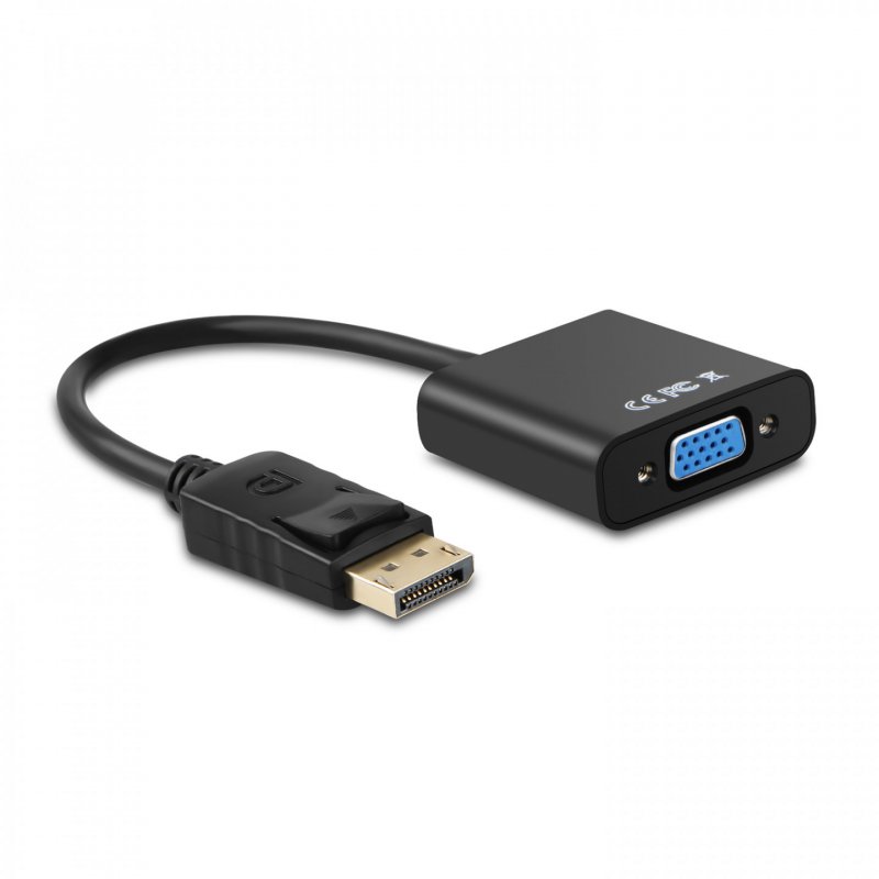 AISENS A125-0367 câble vidéo et adaptateur DisplayPort SVGA Noir