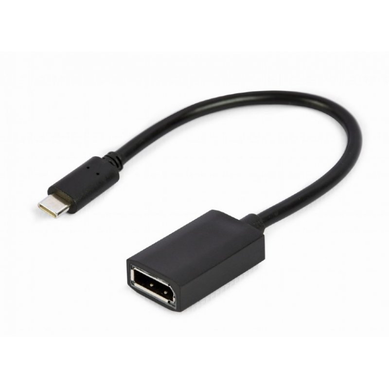 Gembird A-CM-DPF-02 câble vidéo et adaptateur 0,15 m USB Type-C DisplayPort Noir