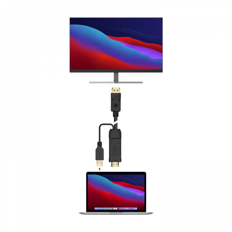 CABLE CONVERSOR AISENS ACTIVO HDMI A/M DISPLAYPORT V1.2/M 1.8M