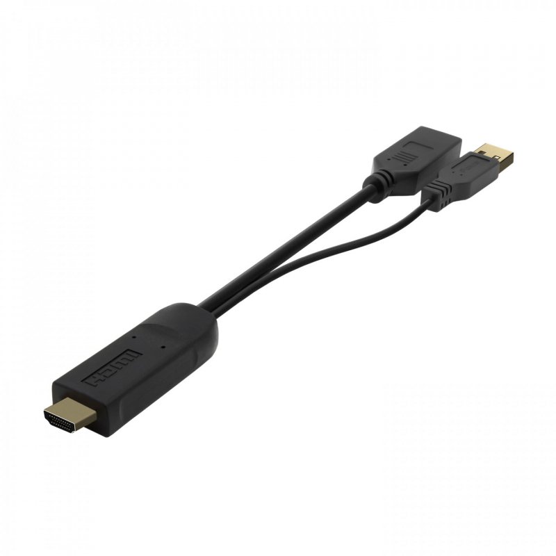 CONVERSOR AISENS ACTIVO HDMI 2.0 A/M USB A/M DISPLAYPORT/H 10CM