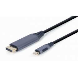 CABLE ADAPTADOR GEMBIRD USB TIPO C A DISPLAYPORT MACHO, GRIS ESPACIAL, 1,8 M