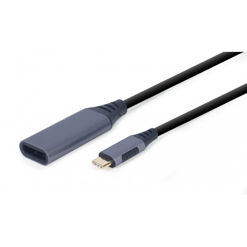 Cablexpert A-USB3C-DPF-01 câble vidéo et adaptateur 0,15 m USB Type-C DisplayPort Gris