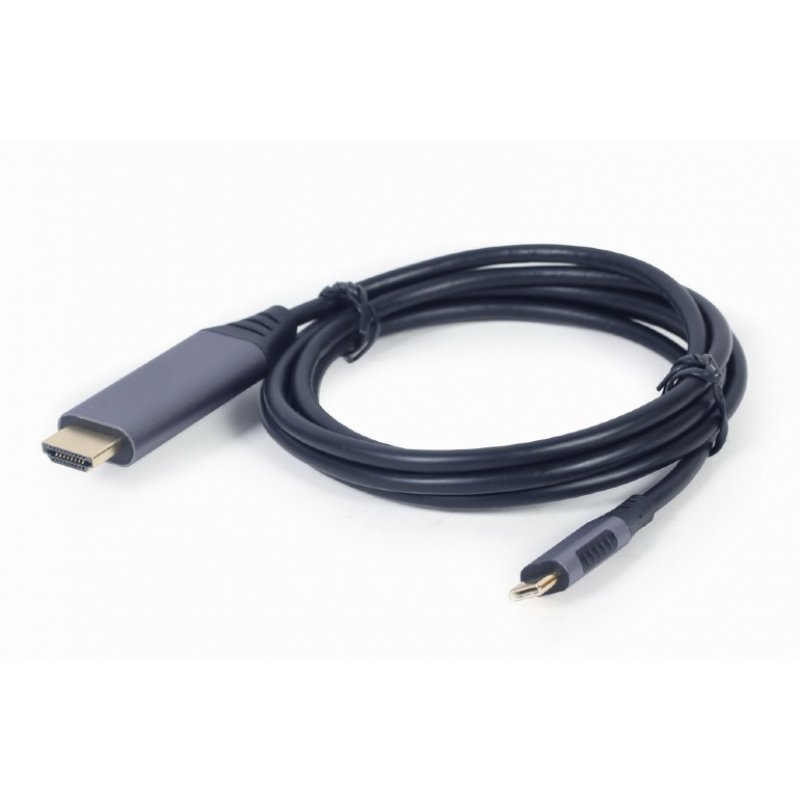 Gembird CC-USB3C-HDMI-01-6 câble vidéo et adaptateur 1,8 m USB Type-C HDMI Type A (Standard) Noir, Gris