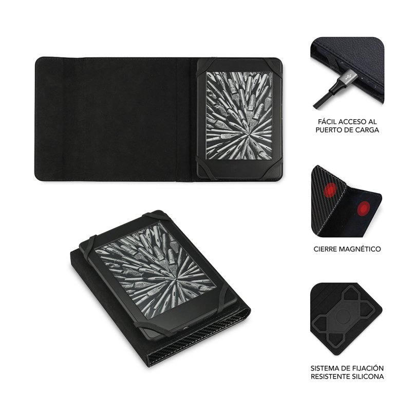 SUBBLIM SUB-CUE-1EC001 e-book reader case 15.2 cm (6") Folio Black