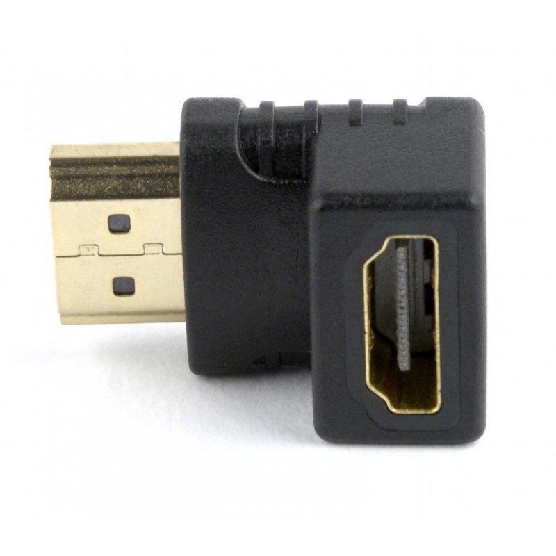 ADAPTADOR GEMBIRD HDMI HEMBRA A HDMI MACHO 90º ANGULO ABAJO