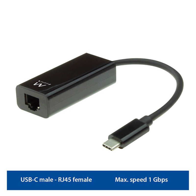 CABLE USB EWENT TIPO C A LAN GIGABIT