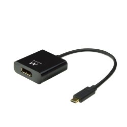 Ewent EW9825 video cable adapter 0.15 m USB Type-C DisplayPort Black
