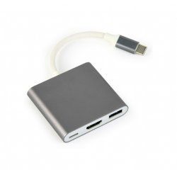 Gembird A-CM-HDMIF-02-SG adaptateur graphique USB 3840 x 2160 pixels Gris