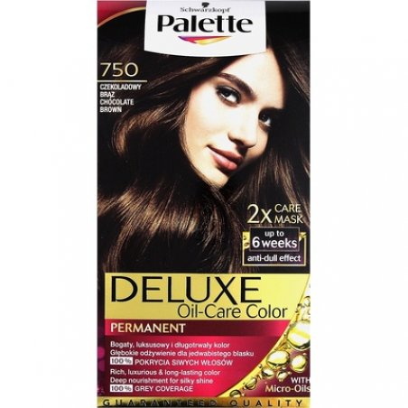 Deluxe 750 Chocolate Brown Permanent Hair Colour Palette