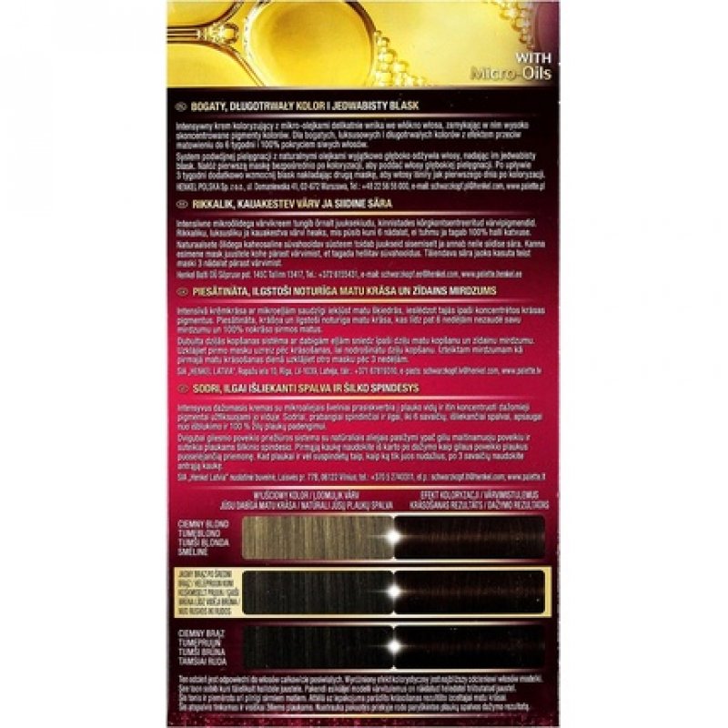 Deluxe 750 Chocolate Brown Permanent Hair Colour Palette