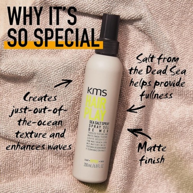 KMS HairPlay Sea Salt Spray Unscented 200ml