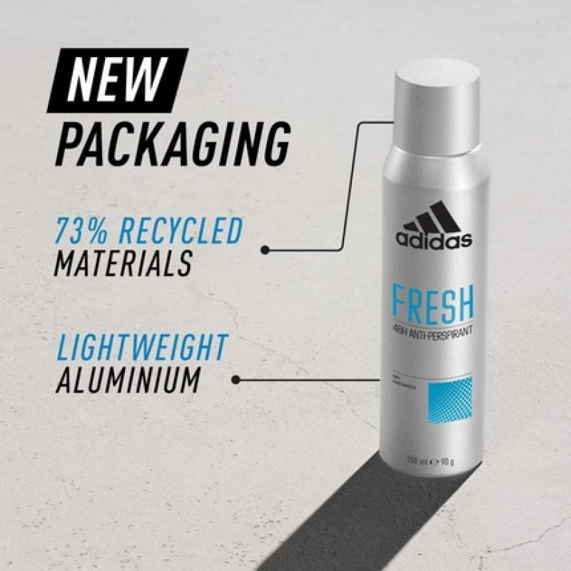 Adidas Fresh Deo Spray 48H Antiperspirant 150ml