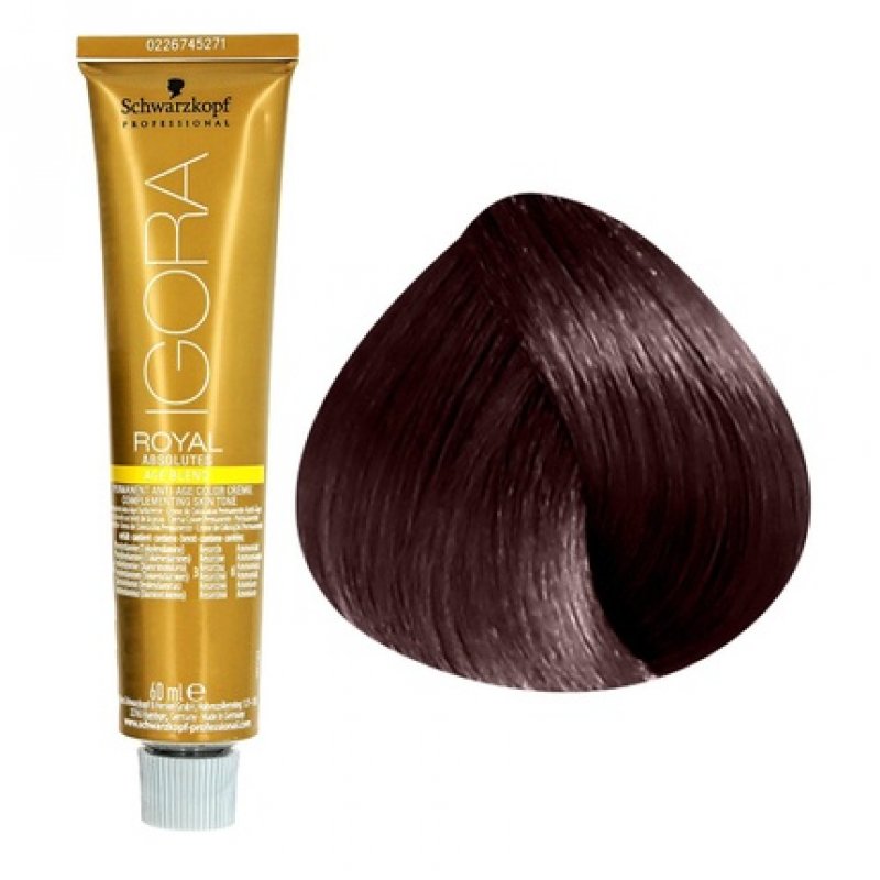Schwarzkopf IGORA Royal Absolutes Permanent Anti-Age Color Creme 4-80 Medium Brown Red Natural 60ml