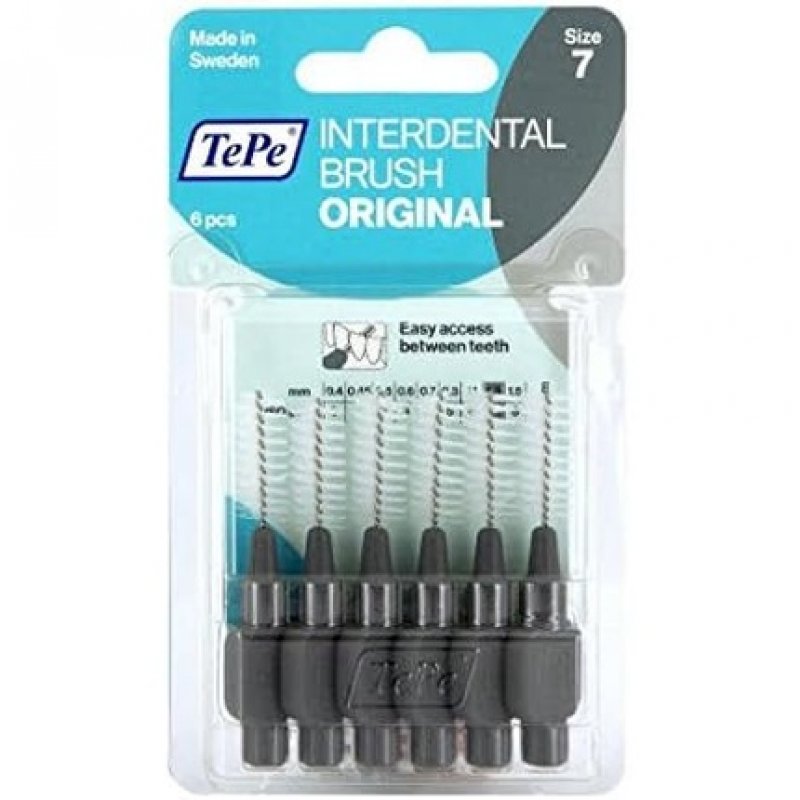 Tepe Interdental Brushes 1.3mm Grey 6 Pieces