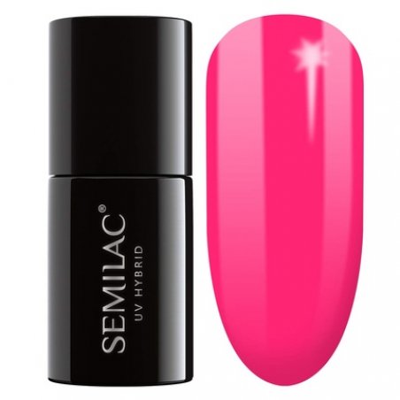 Semilac UV Nail Polish Neon Color 517 Neon Pink 7ml - C112