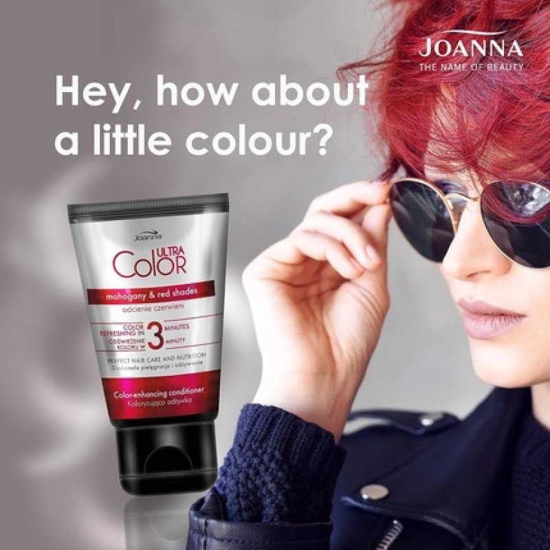 Joanna Ultra Color Color Protection Conditioner for Mahogany and Cherry Red Natural and Dyed Hair 100ml