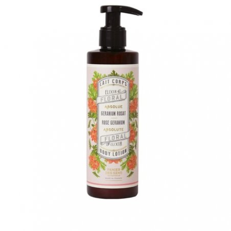 Panier des Sens Geranium Shea Butter Body Lotion for Dry Skin 8.45 Floz/250ml
