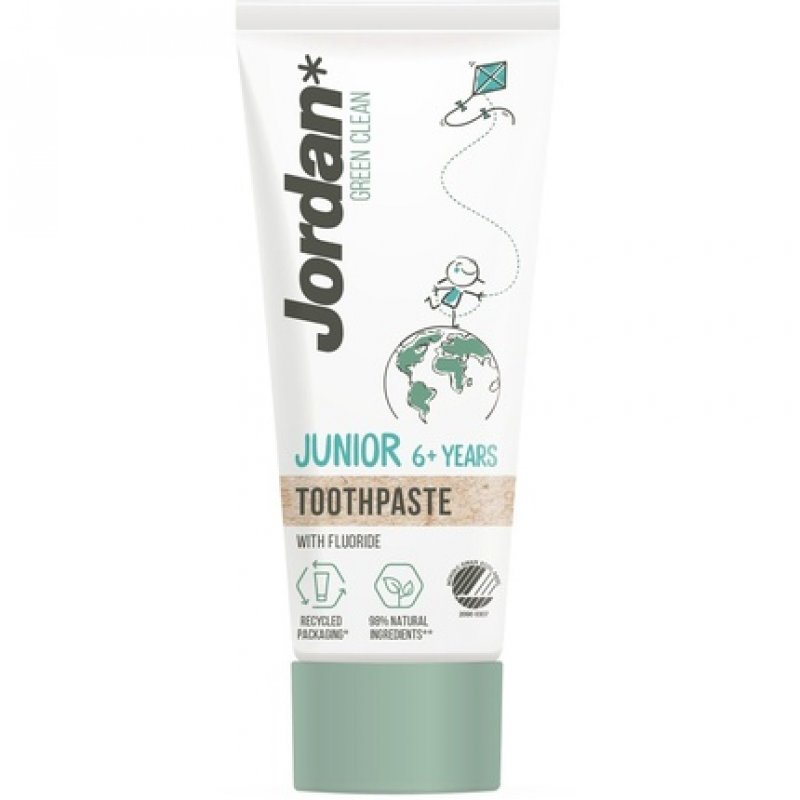 Jordan Green Clean Junior Toothpaste 6 Years Mild Fruity Flavor 50ml