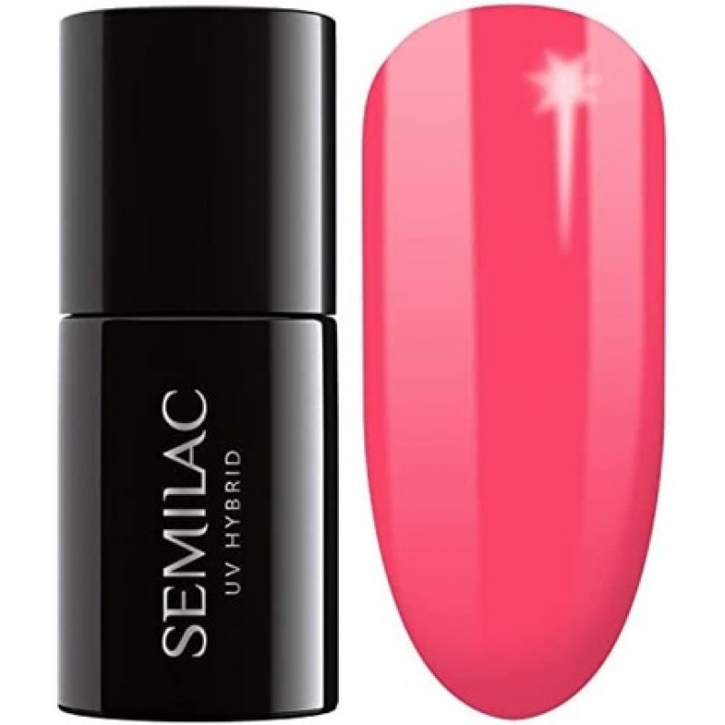 Semilac 043 UV Hybrid Nail Polish Electric Pink 7ml