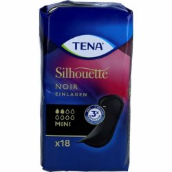TENA SILHOUETTE Mini Noir Insoles 18 Pieces