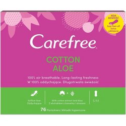 CareFree Aloe 5in1 Fresh Slip Liners 76 Pieces